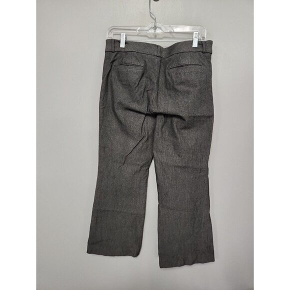BANANA REPUBLIC Sloan Fit Crop Stretch Tri Blend Pants Gray Boot Cut 10 Short - Picture 3 of 6